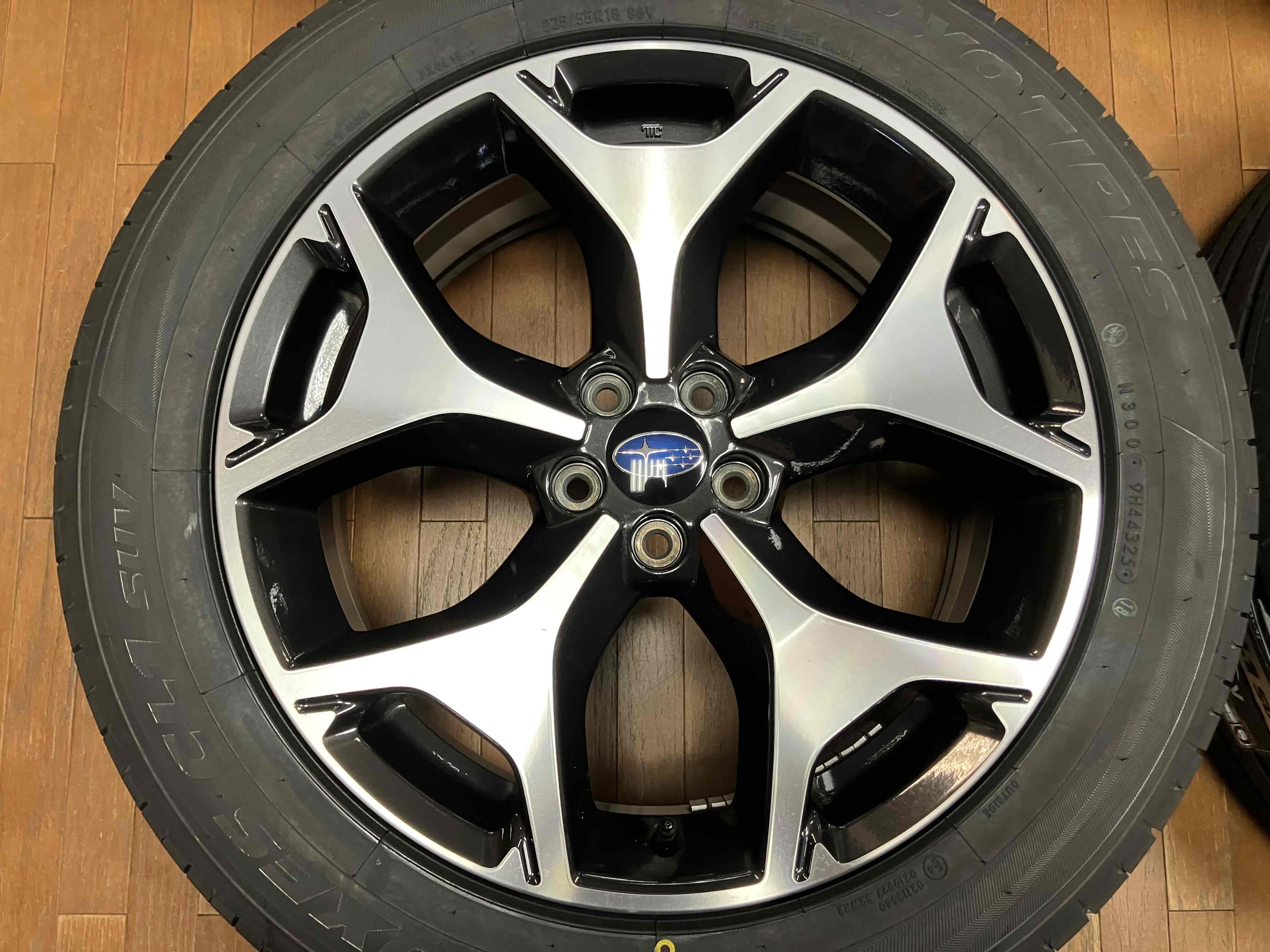 ◇新品国産タイヤ付き◇SUBARU SJフォレスター純正 18インチ◇7J+48