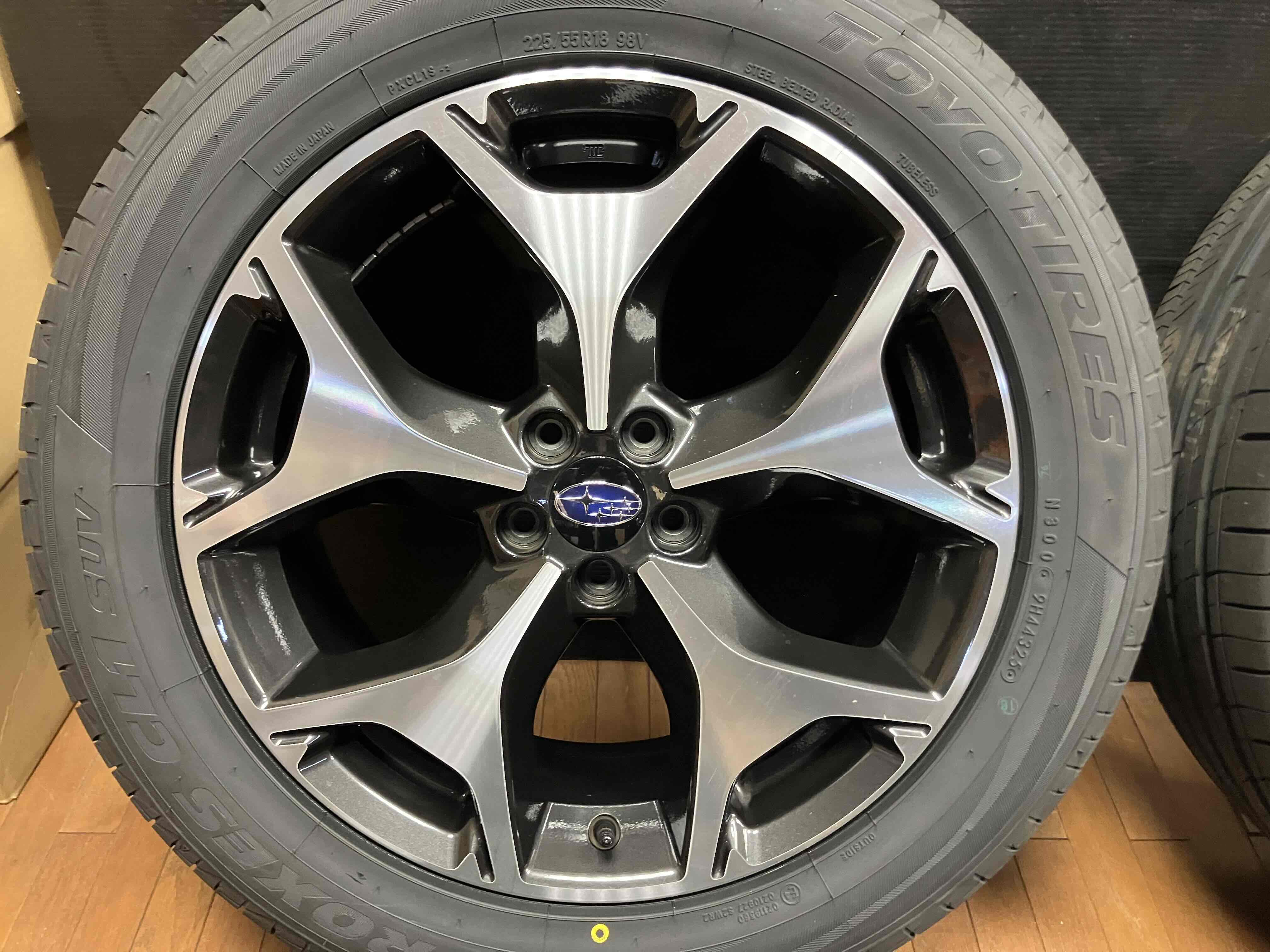 スバル 225⁄55R18 フォレスター - SJフォレスター純正 純正ホイール 美 
