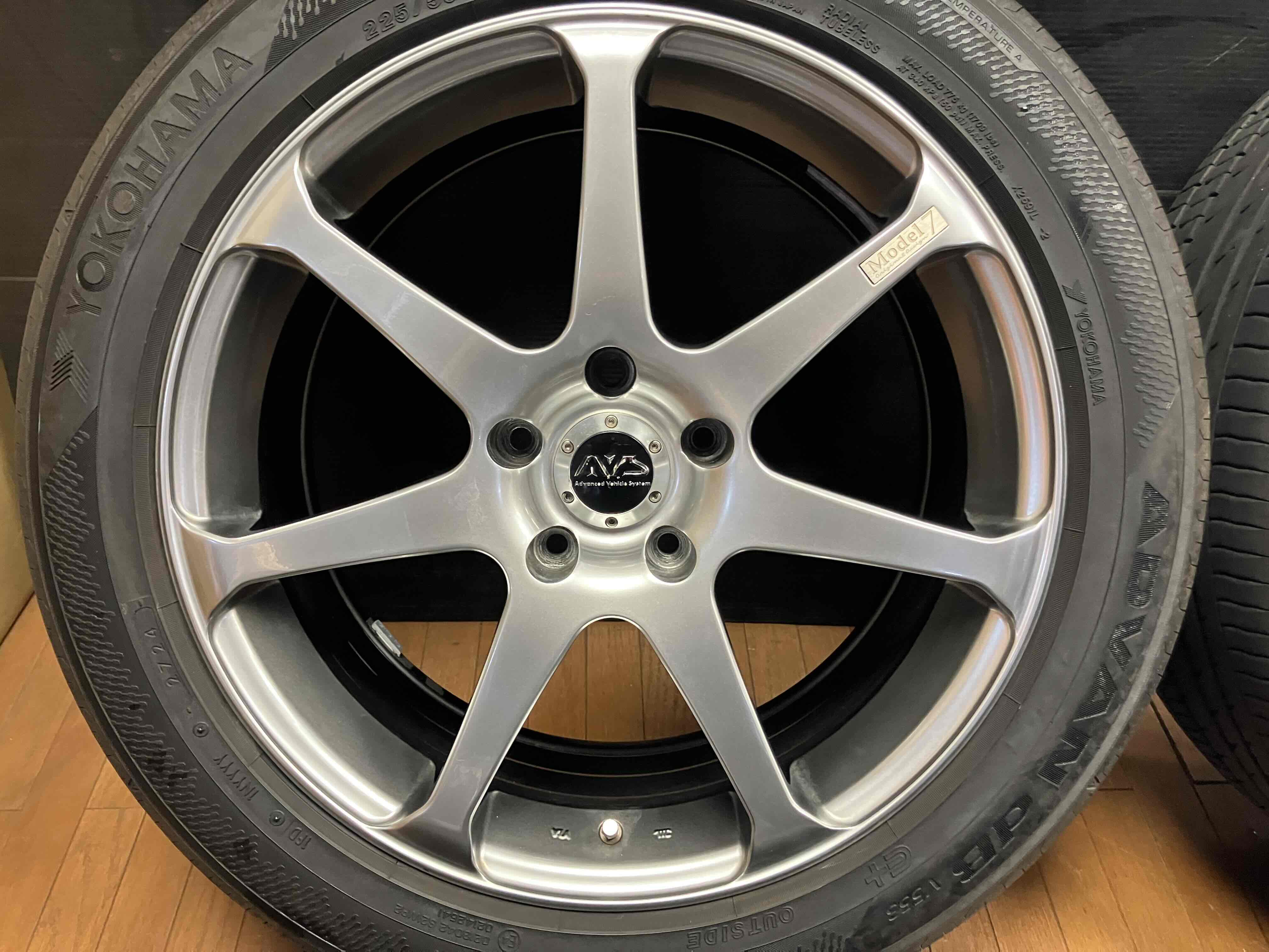 ◇希少 美品◇ヨコハマ モデル7 18インチ◇7.5J+50 5H114.3◇アドバン