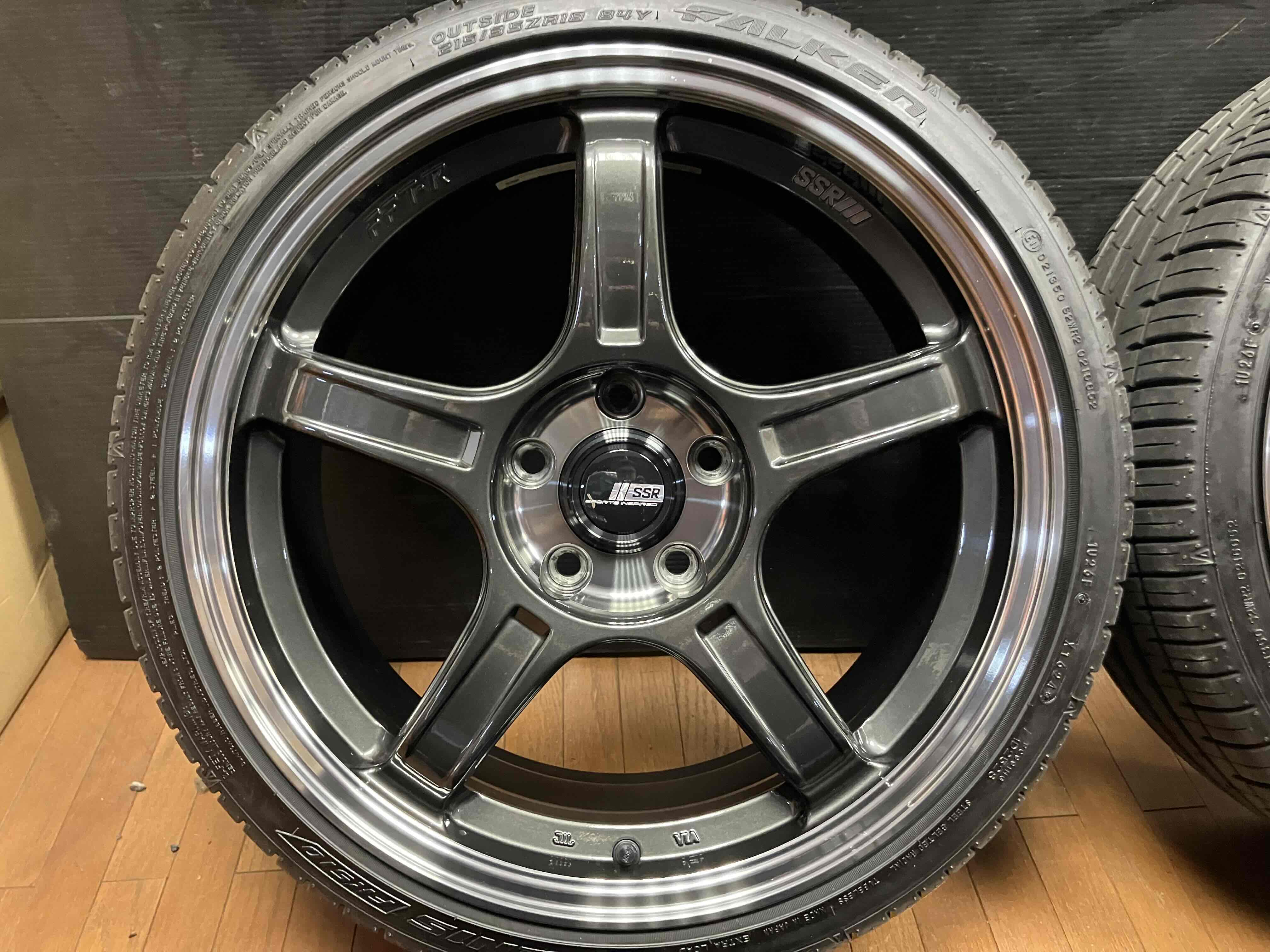 ◇美品 中古4本Set!◇SSR GTX03 18インチ◇7.5J+48 5H-114.3