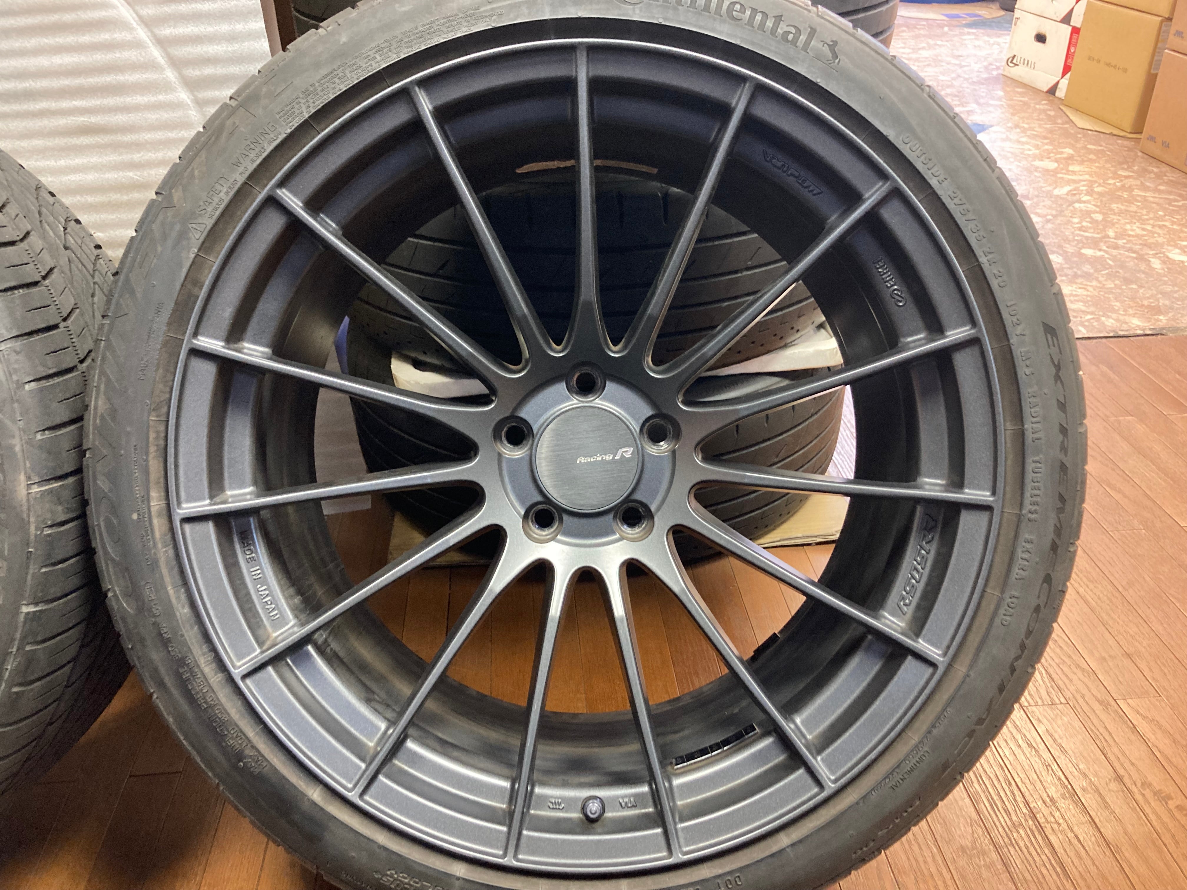 ◆ENKEI エンケイ RS05RR 20インチ◆10J+35 5H114.3◆コンチ DWS06 275/35R20 2018年製造◆51