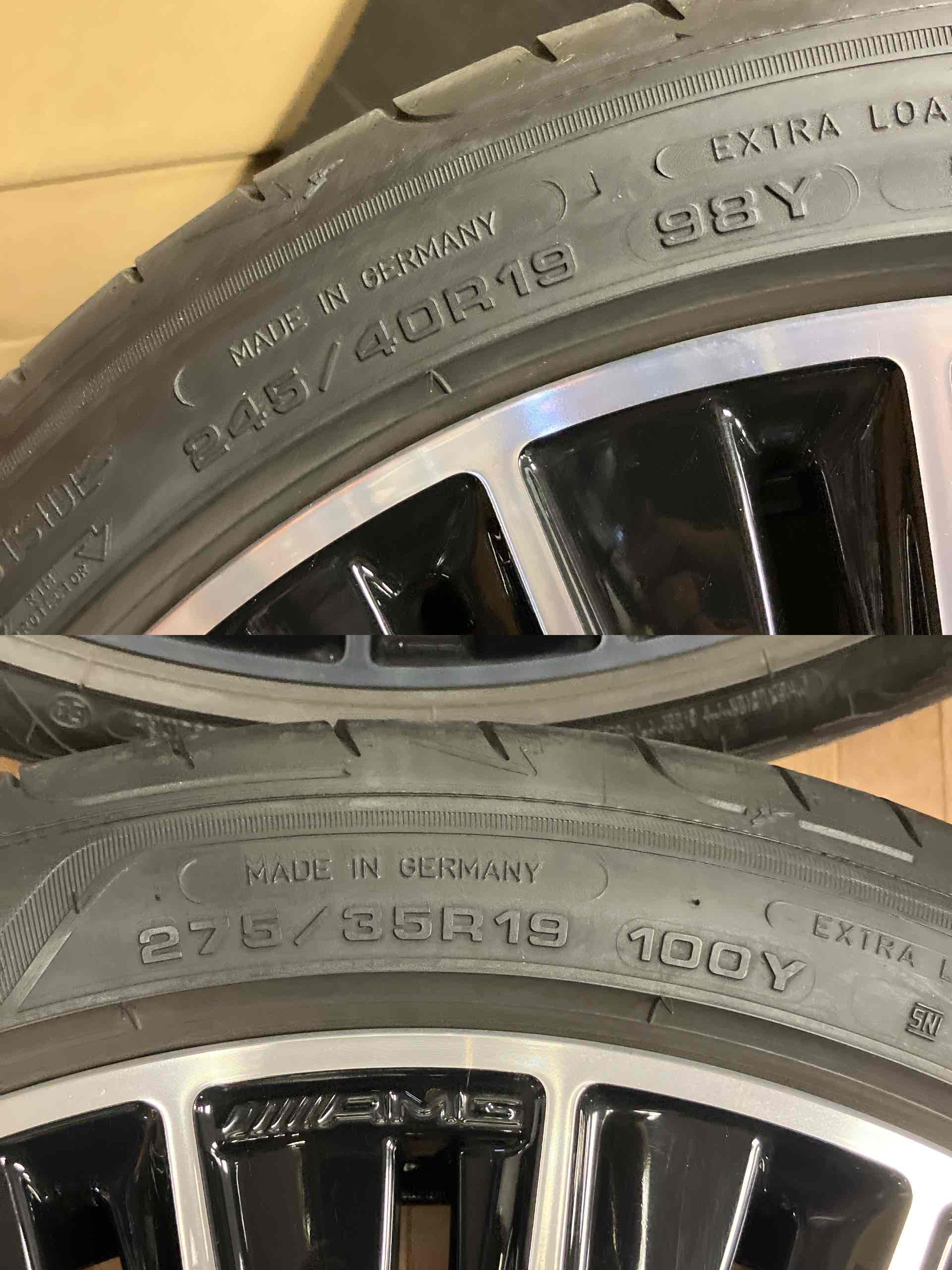 ◇美品!!メルセデスベンツ CLE純正 C236 19インチ◇8J+45.1 9J+60.5