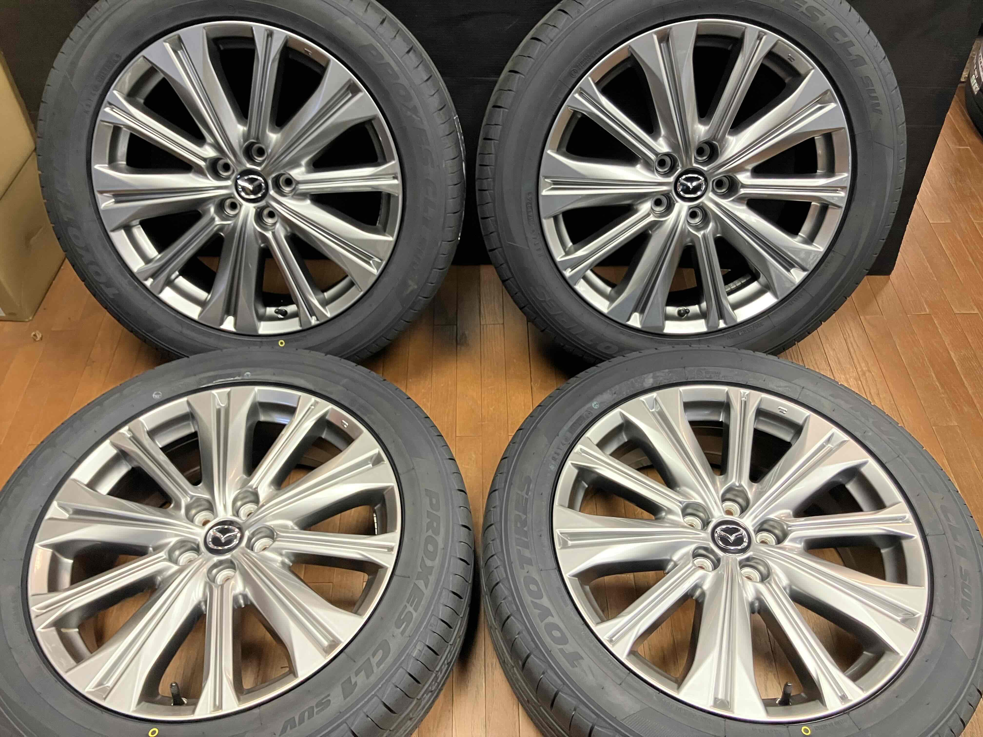 ◇新品国産タイヤ付き◇CX8純正 エクスクルーシブ 高輝度塗装 19インチ