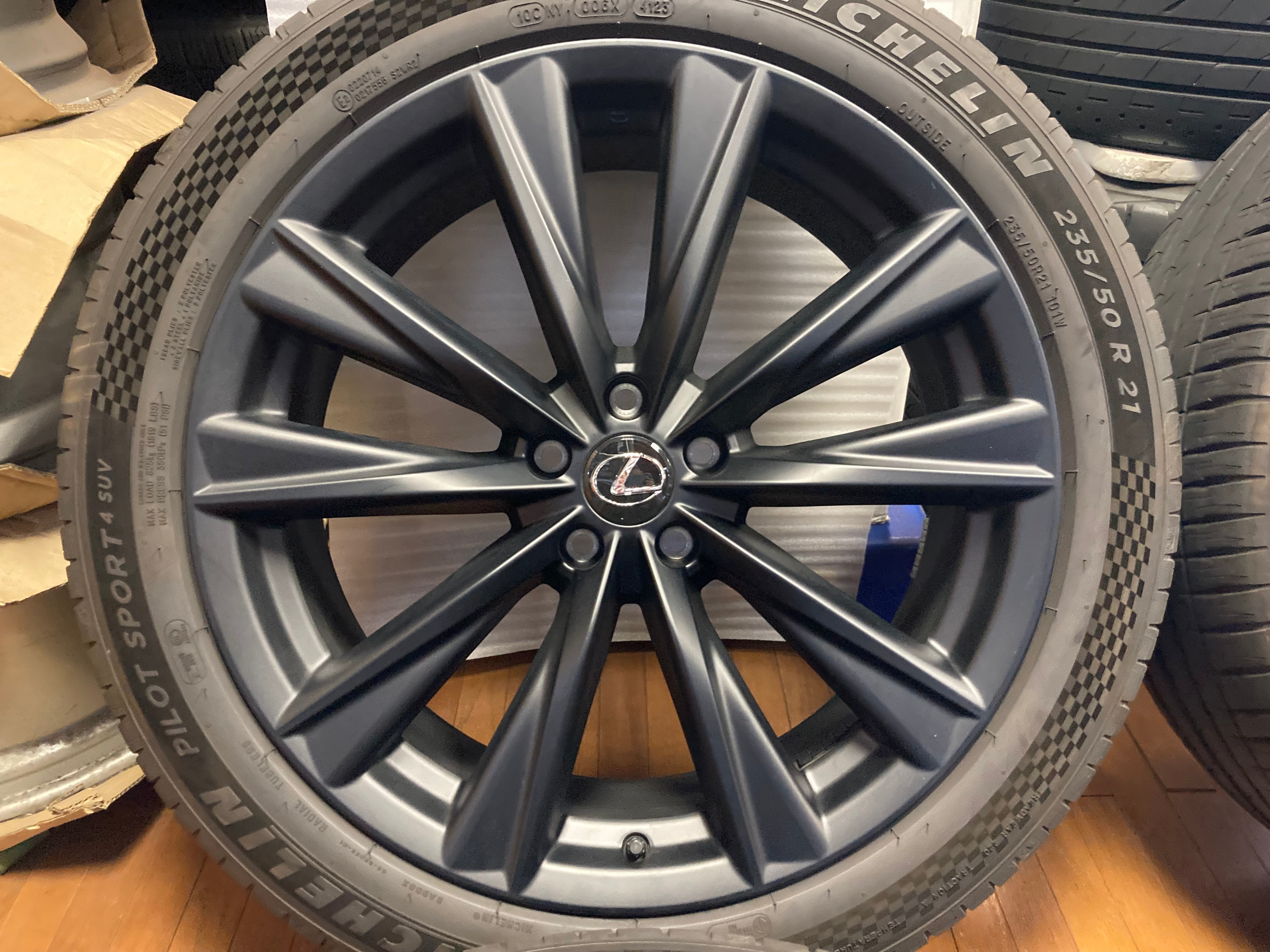 ◇美品!!LEXUS RX純正 Fスポーツ 21インチ◇マットブラック◇8J+40 5H114.3◇ミシュラン PS4SUV 235/50R –  ハマガレネットストア