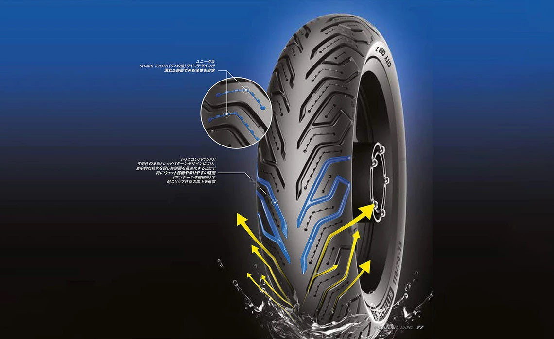 ◇即納OK◇新品バイク用タイヤ 1本◇MICHELIN CITY GRIP2◇100/90-14 M/C 57S リア用◇HONDA ホンダ –  ハマガレネットストア