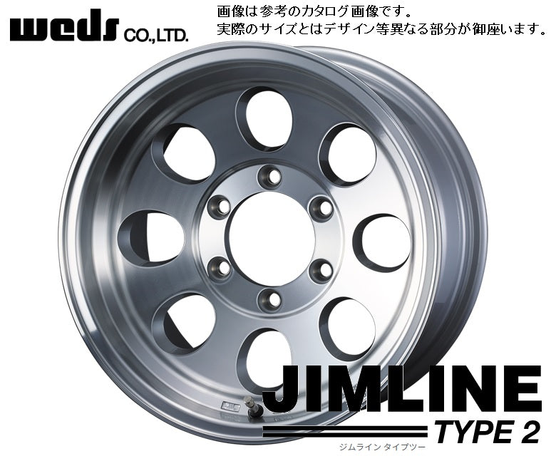 2 ν§ 新品！WEDS JIMLINE TYPE2 (ジムライン タイプ2) 18inx7.5J+65