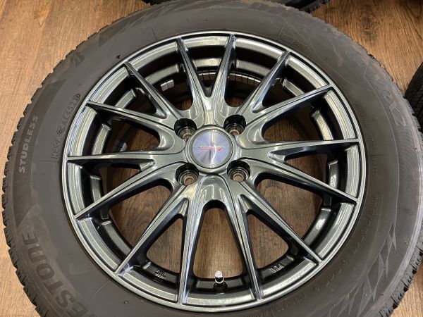 1 ν§ WEDS ヴェルヴァ 15ｲﾝﾁ 5.5J+42 ブリヂストン ブリザックＶＲＸ２ 185/60R15(185/60-15)アクア