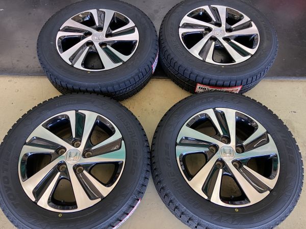 フリード純正15インチアルミホイール付きタイヤ 4本セット｜車