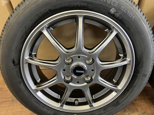 1 ν§ お買得新品タイヤ付!! Gスピード G01 14インチ 4.5J+45 100/4H