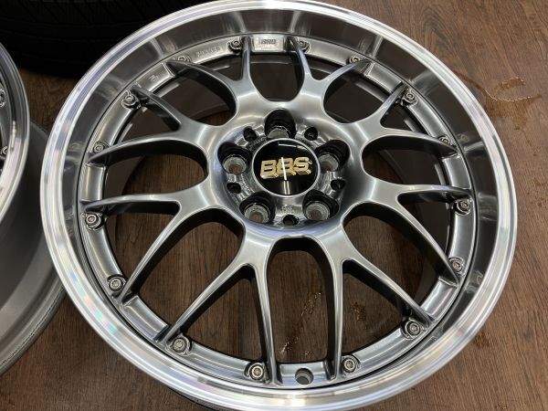 1 ν§ 極上美品!! 鍛造 BBS RS-GT (RS908) 18インチ 7.5J+45 114.3/5H