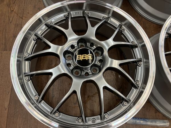 1 ν§ 極上美品!! 鍛造 BBS RS-GT (RS908) 18インチ 7.5J+45 114.3/5H