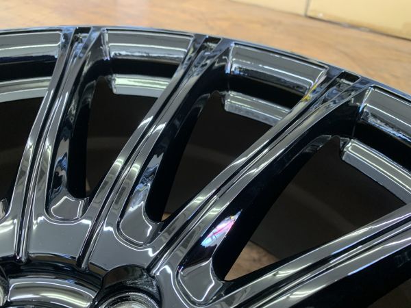 1 ν§ 美品 無限 MDA 19インチ 8J+55 114.3-5H◇ホイールのみ ブラック