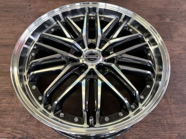 1 ν§ 新品4本 共豊 AME シュタイナー EMX 20インチ F:8.5J+35/R:9.5+40