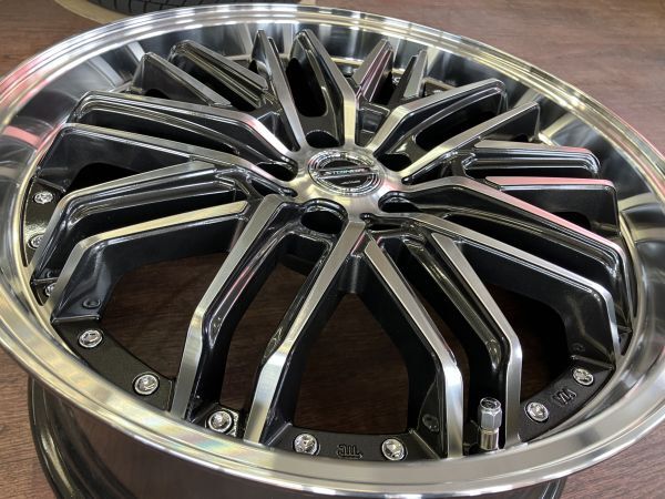 1 ν§ 新品4本 共豊 AME シュタイナー EMX 20インチ F:8.5J+35/R:9.5+40