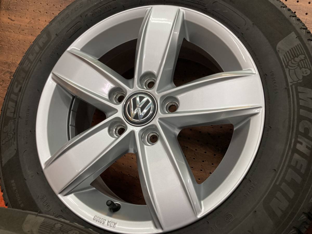 VW ゴルフトゥーラン純正アルミ付きスタッドレスタイヤ - タイヤ、ホイール