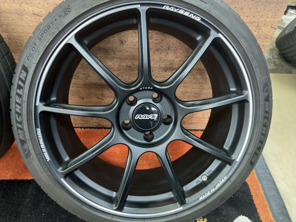 ◆夏用Set◆安心画像多数! RAYS レイズ ボルクレーシングGT090 FORGED 鍛造 9.5J ET40 114.3-5H 255